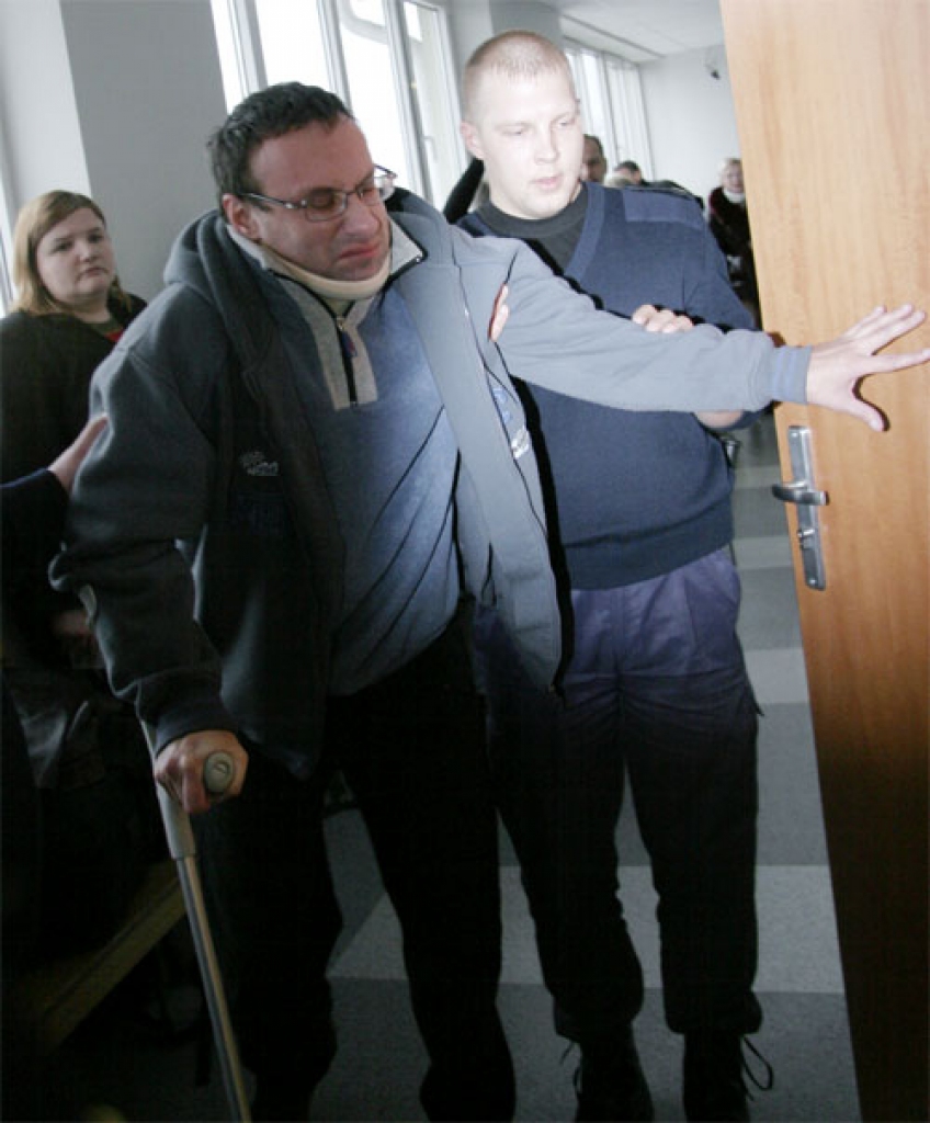 Edgars Gulbis tiesas zālē.