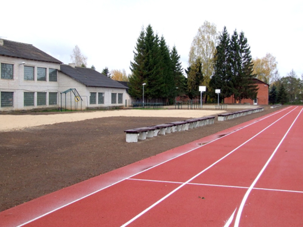 Rekonstruētais sporta stadions Vallē.
Autors: Dace Šileika