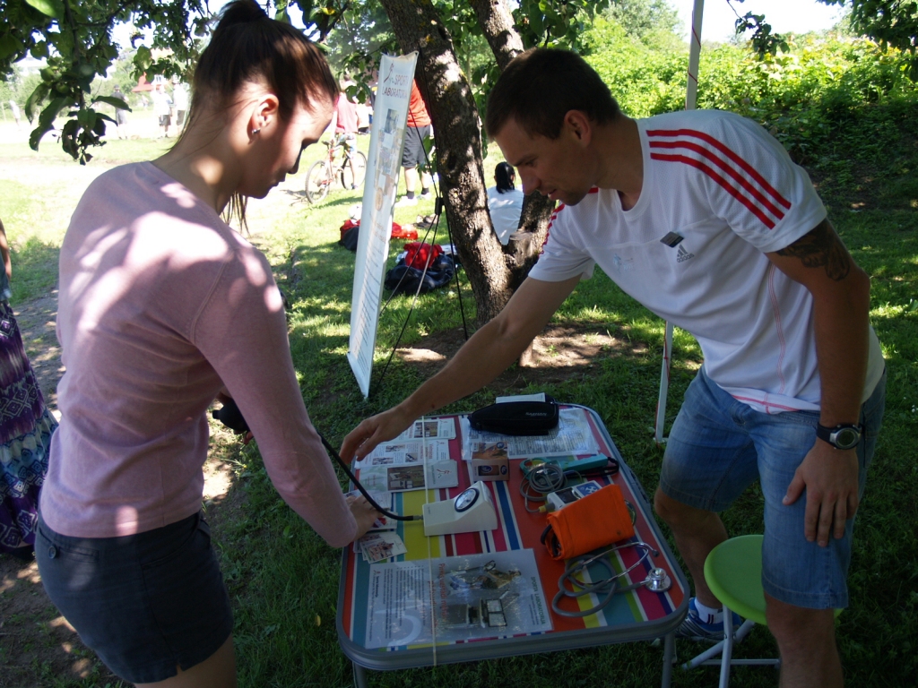 «Sporta akadēmijā» katrs varēja pārbaudīt savas sportiskās spējas un iespējas testos un konsultācijās ar sporta ārstu.
Autors: Antra Ērgle
