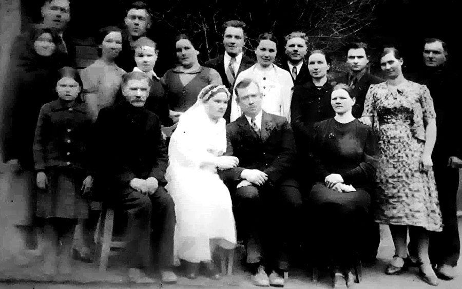 Žaņa Kampiņa un Veneras Elizabetes kāzas.
Autors: no T. Nežbertes dzimtas arhīva