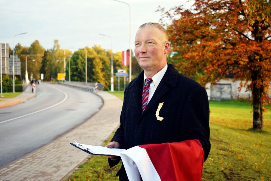 Gints Lācis vadīja svinīgo ceremoniju.
Autors: Žanna Zālīte