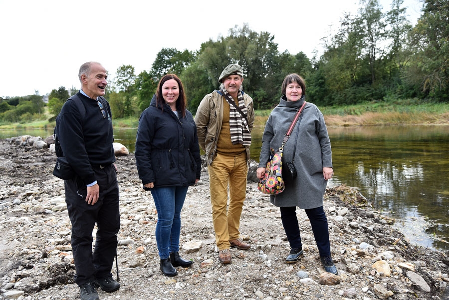 Četrotne, kas šoruden veidoja un vadīja Mūsas krastā pārmaiņas: Andris Urtāns (no kreisās), Ilze Munda, Valērijs Gabrāns un Loreta Urtāne.
Autors: Uldis Varnevičs